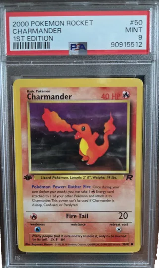 Charmander [1st Edition] #50 PSA MINT 9 in a PSA 9 holder